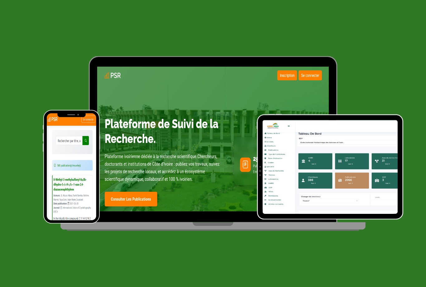 Plateforme de Suivie des Recherches (PSR)