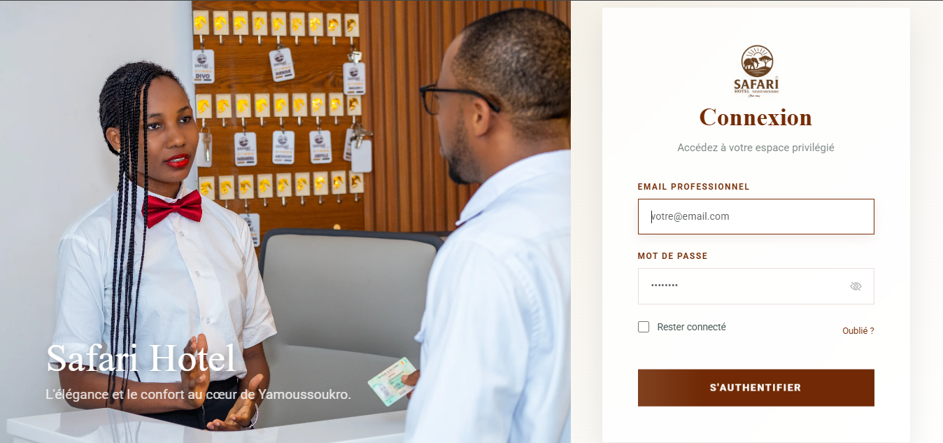 Application Hôtel:site vitrine, administration et réservation en ligne