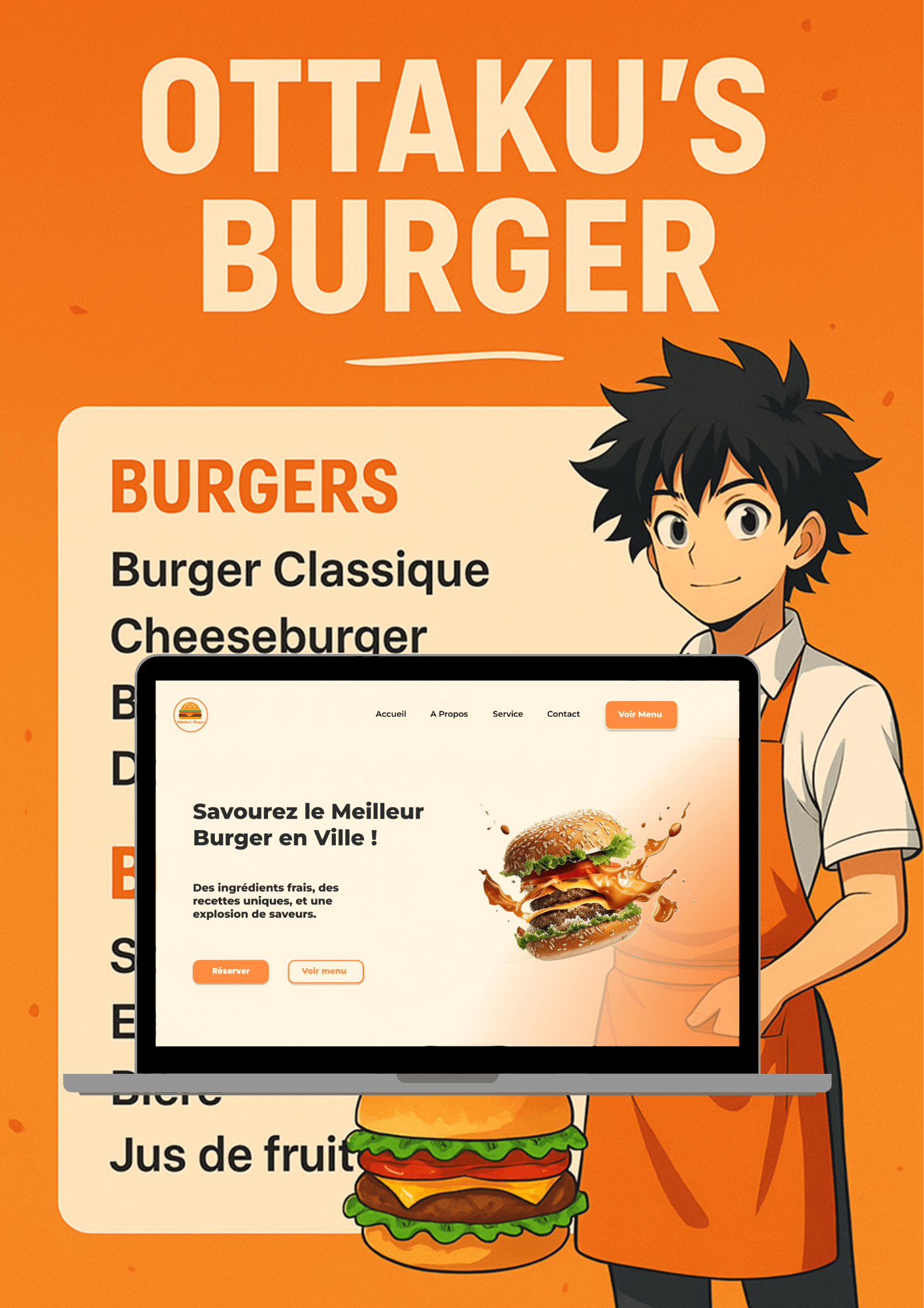Prototype de site vitrine de restaurant